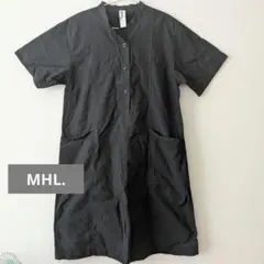 MHL. エムエイチエル　マーガレットハウエル　半袖ワンピース　黒 サイズ Ⅰのサムネイル