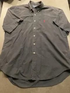 ラルフローレン 半袖シャツ XL ブラック BLAKE 刺繍ロゴ ビッグサイズ
