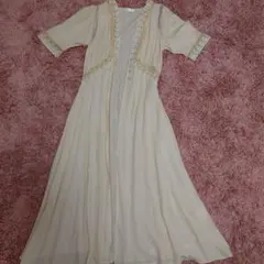 fifth クリーム色 レースカーディガン