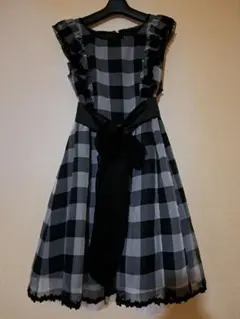 mille fille closet　ドールギンガムワンピース　黒