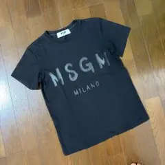 msgm ブラックロゴ Tシャツ XSのサムネイル