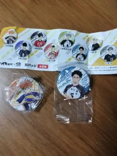 ハイキュー!! 缶バッジ 日向翔陽 赤葦京治 2個セット くら寿司