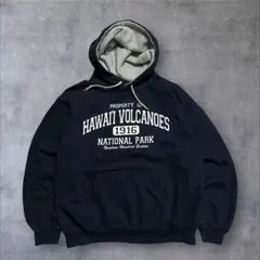 T*a様 USA古着 スウェットパーカー ハワイ火山国立公園 ハワイ島 ネイビー