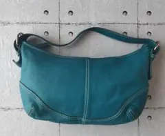 本革　レザー　バック　ターコイズ レザー　 ショルダーバッグ