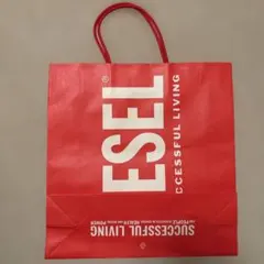 DIESEL ショップ袋 紙袋 レッドのサムネイル