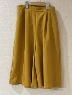 ウエストゴム ガウチョパンツ