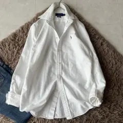 美品✨ラルフローレン RALPH LAUREN 白シャツ スリムフィット M