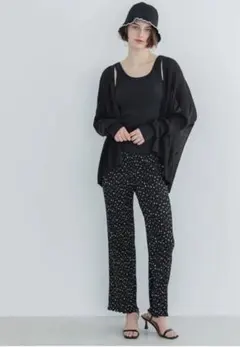 coca 黒白　ドット柄　パンツ