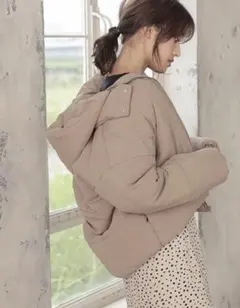 神戸レタス ベージュモカ ダウンジャケット Mサイズ