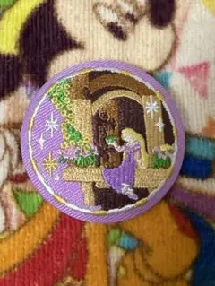 【ディズニー刺繍缶バッジ】ラプンツェル