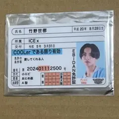 ICEx 竹野世梛 推し免許証
