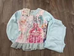 わんだふるぷりきゅあ 光るパジャマ 長袖 110 ブルー プリキュア 新品