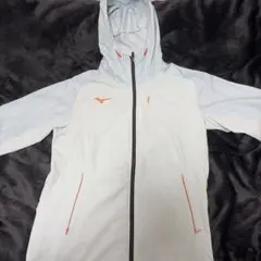 Mizuno フード付きジャケット ライトブルー