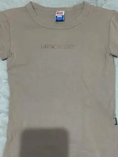 MSCHF Tシャツ ベージュ ピチT ロゴ 半袖 韓国ブランド ミスチーフのサムネイル