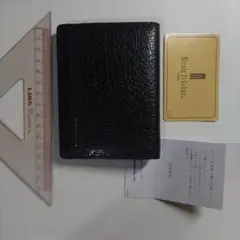 Nicole St Gilles PARIS 黒 レザー 二つ折り財布