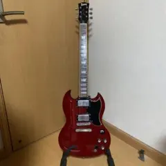 Burny SGタイプ エレキギター 本体 チェリーレッドのサムネイル