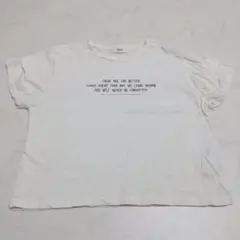 BEAMS HEART メッセージTシャツ ホワイト