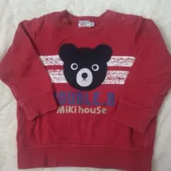 DOUBLE.B 赤 トレーナー90