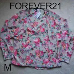 プロフ必読☆未使用☆FOREVER21☆花柄カットソー/Mカシュクールのサムネイル