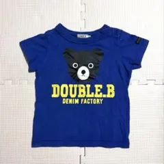 DOUBLE.B クマプリント Tシャツ 80サイズのサムネイル