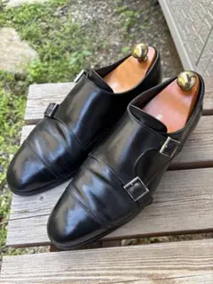 CROCKETT&JONES ダブルモンク ダークブラウン 6.5 - メルカリ
