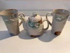 うさぎ柄急須＆湯呑（カップ）セット