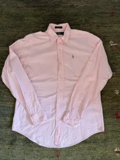 Polo by Ralph Lauren 刺繍ピンク 長袖シャツ 20