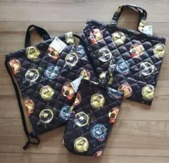 ポケモン　ピカチュウ　キルトバッグ　３点セット　入園　入学　手提げ