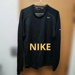 ナイキ　NIKE RUNNING ランニング　ドライフィット　長袖カットソー　黒