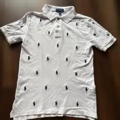 Ralph Lauren 総柄ホワイト ポロシャツ