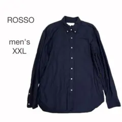 ROSSO アーバンリサーチ シャツ 長袖 カジュアル オシャレ XXL 紺