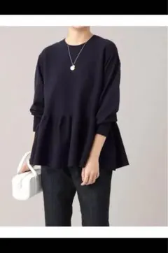 ペプラムニット ニット