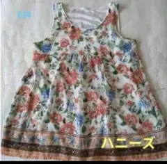 【ハニーズ】Lサイズ　花柄　ノースリーブ　ブラウス　トップスのサムネイル