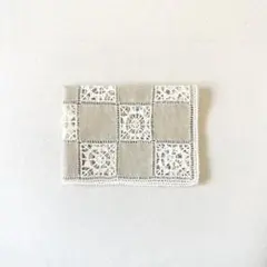スウェーデン かぎ針編みのヴィンテージプレイスマット コットンリネン