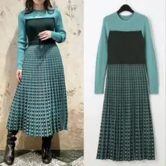 【くろぱん様♡】GRACE CONTINENTAL バイカラー　ニットワンピース