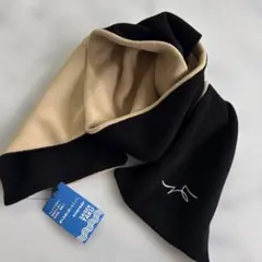 未使用タグ付✨コールアンドレスポンス　ニット素材マフラー黒ベージュ　tk291