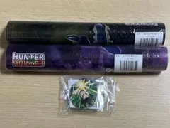 3点HUNTER×HUNTER WEBくじ D賞 A3クリアポスター 缶バッチ