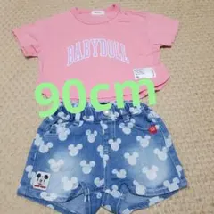 BABYDOLL 90cm ショートパンツ Tシャツ セット