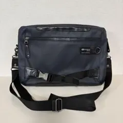 DOUBLES BLACK ネイビー ショルダーバッグ 薄型