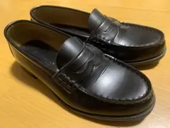 黒革ローファー レディース