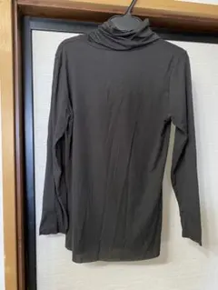 ダークグレー タートルネック Tシャツ Lサイズ