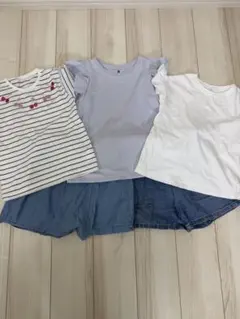 子ども服　まとめ売り　UNIQLO ショートパンツ　Tシャツ