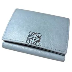 美品 LOEWE アナグラム 三つ折り財布 小銭入れ a985