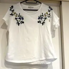 Urban Research 刺繍 半袖Tシャツ ホワイトのサムネイル