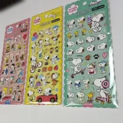 韓国限定2026新作 スヌーピーシールステッカーpeanutsぷっくりエポキシ