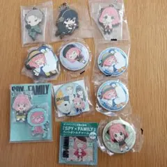 SPY×FAMILY ラバーマスコット＆缶バッジセット