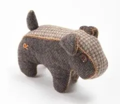ハンドメイド】犬のぬいぐるみ＊ツイード生地アクセント - メルカリ