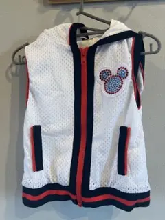 ミッキーマウス フード付きベスト 100cm
