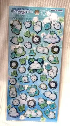 【正規品・未開封】キャンディグリッターステッカーポンポンアニマルシールシマエナガ