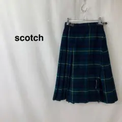 scotch スコッチ ピン付きラップスカート ダークグリーン レディース